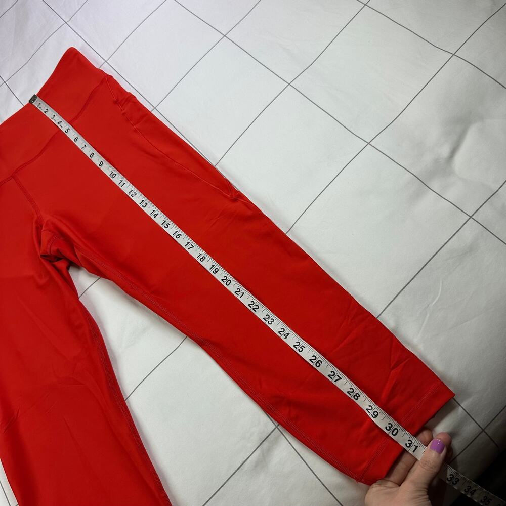 Athleta Leggings Womens 1X Red Interval Stash Pocket 7/8 Workout Gym Sporty Run - Picture 12 of 12